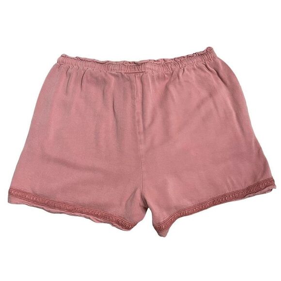 Knox Rose Blush Pink High Waisted Drawstring Pull On Shorts Women’s Small Pocket - Picture 4 of 6